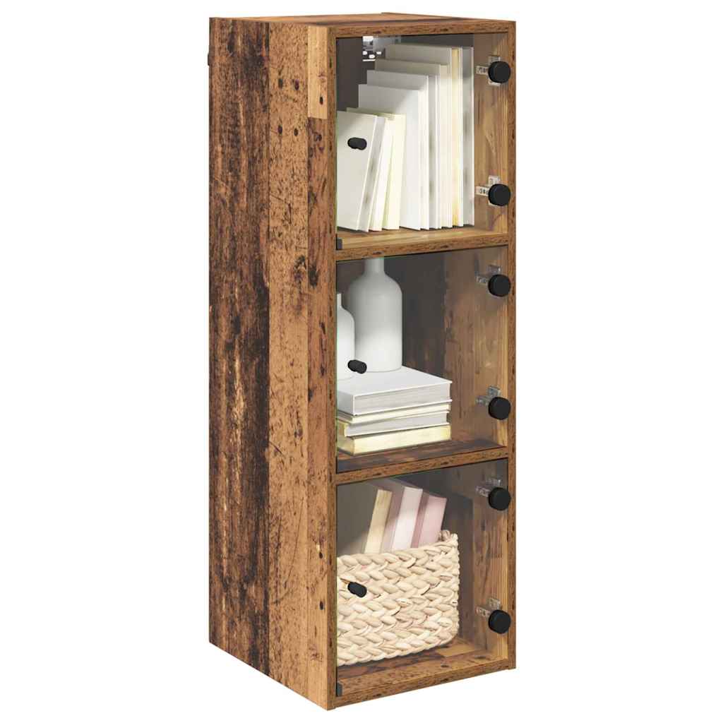 vidaXL Wandkast Wandgemonteerd Oud Hout 35 x 37 x 102 cm Bewerkt hout