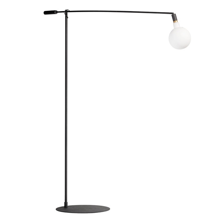 Sfeerlampen Mike 200cm zwart vloerlamp