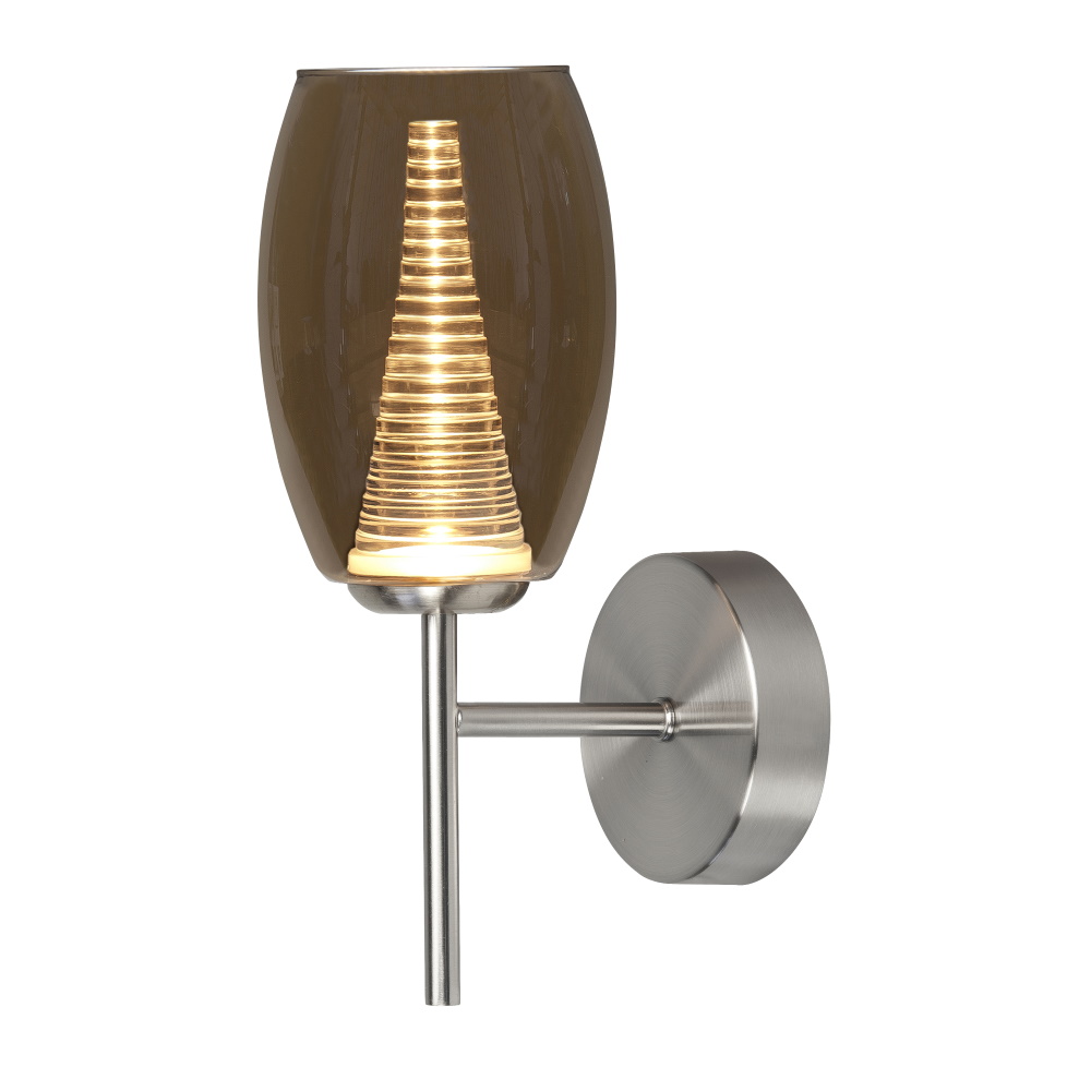 Sfeerlampen Nebula amber wandlamp