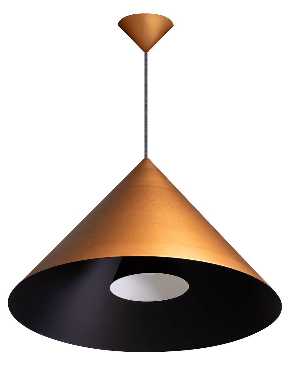 Sfeerlampen Hanglamp Dillon koper 55 cm