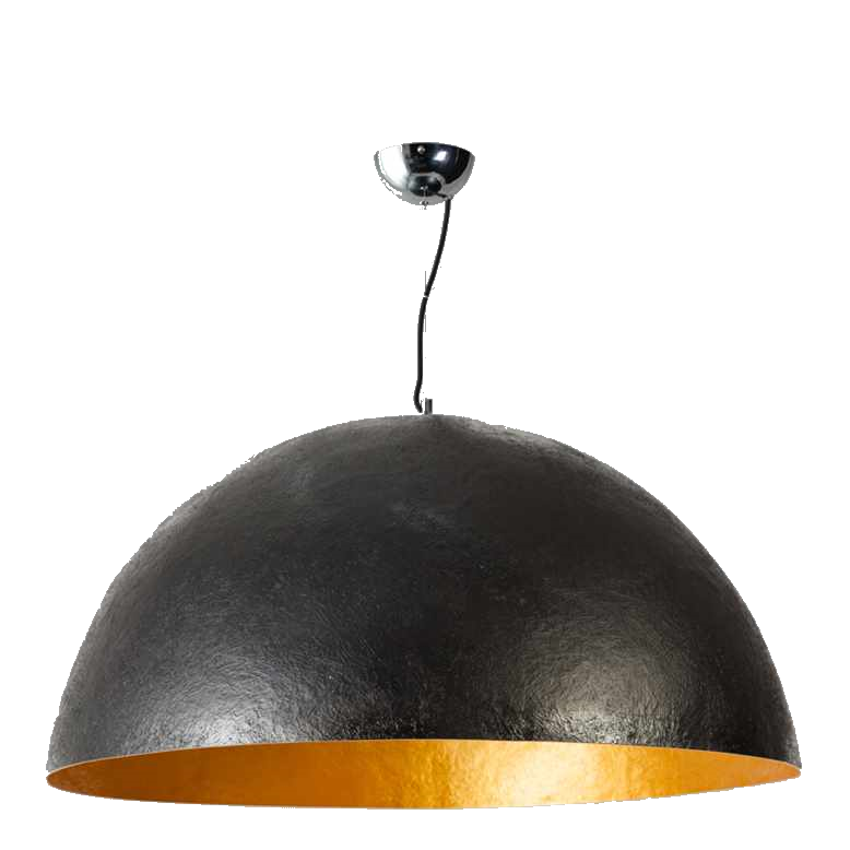 Sfeerlampen Mezzo tondo zwart goud 50cm hanglamp