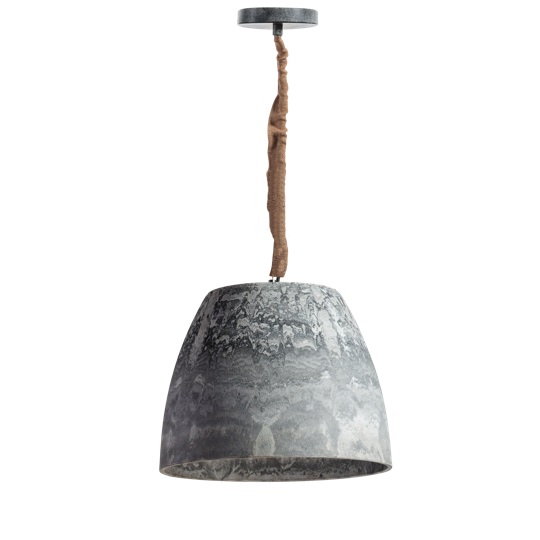 Sfeerlampen Bucket fiber beton hanglamp