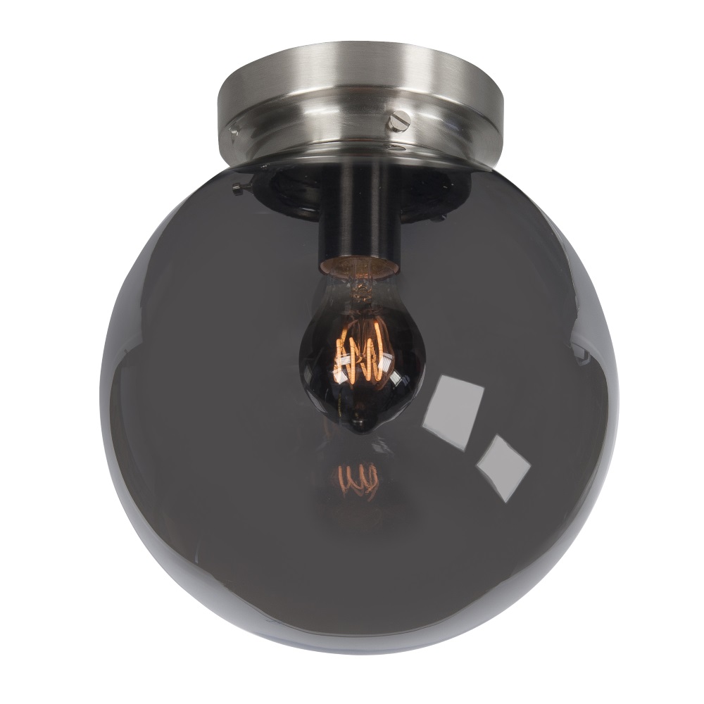 Sfeerlampen Globe 25cm smoke plafondlamp