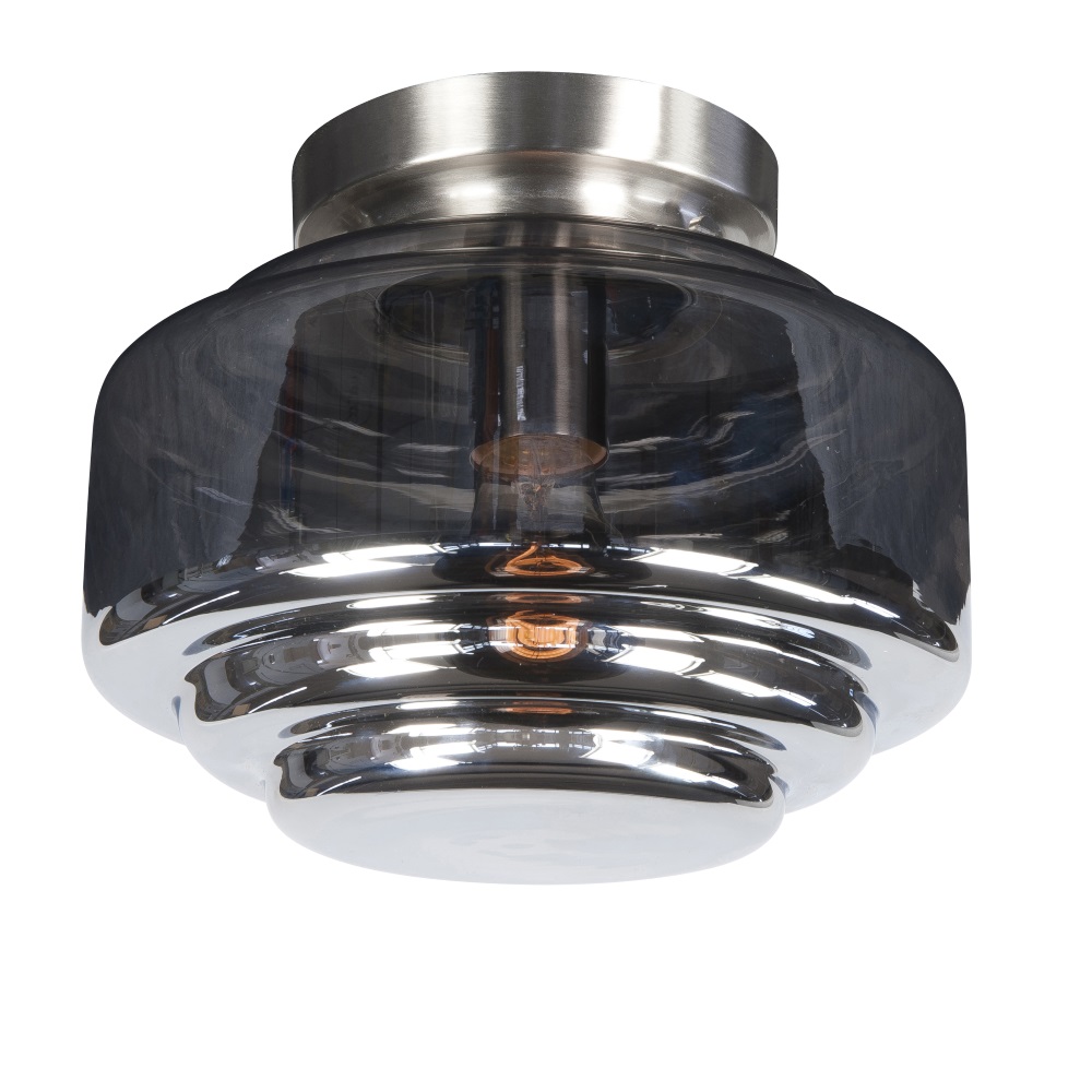 Sfeerlampen Cambridge 15cm smoke plafondlamp