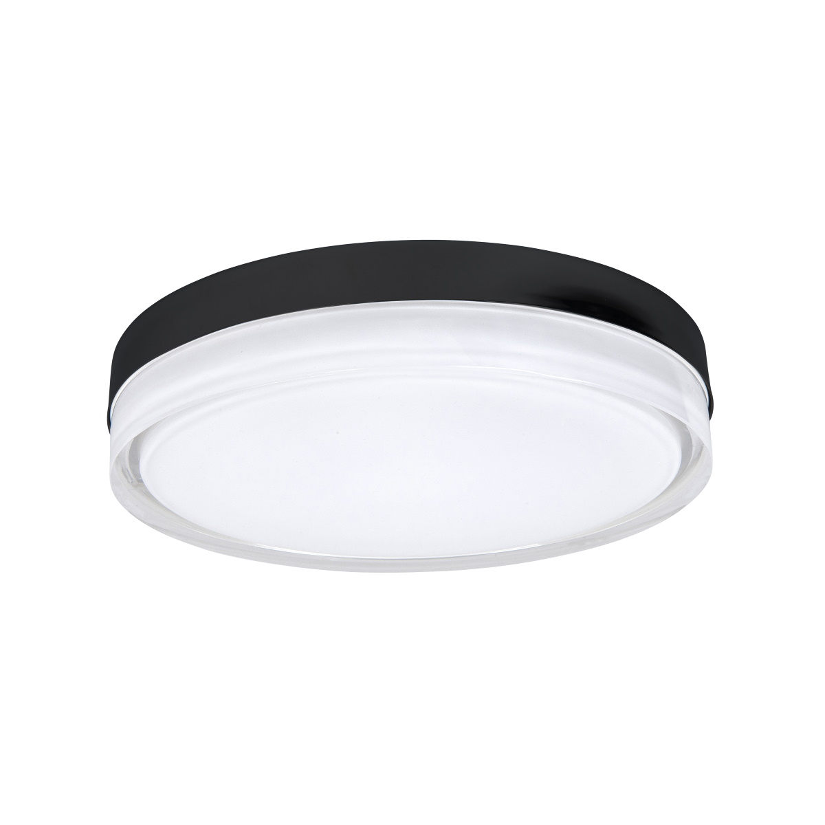 Sfeerlampen Disc zwart 28cm plafondlamp