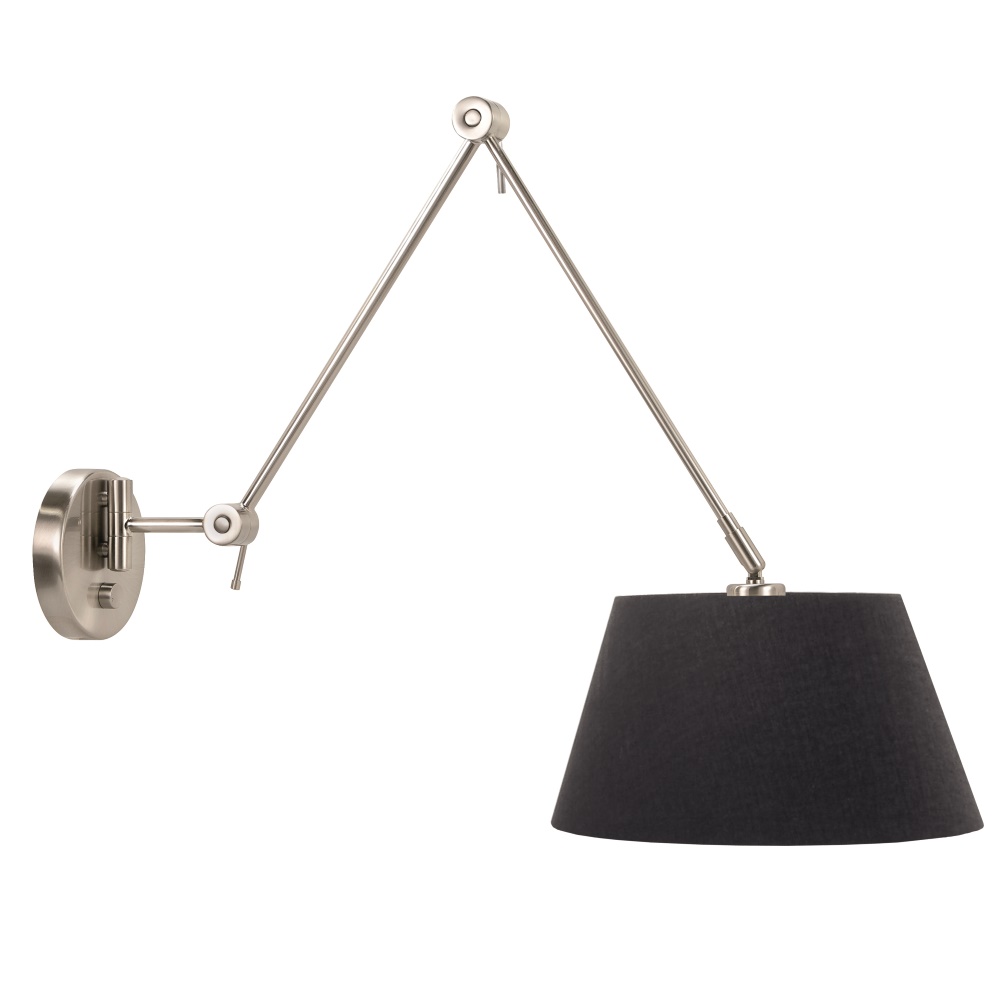 Sfeerlampen Rod zilver wandlamp