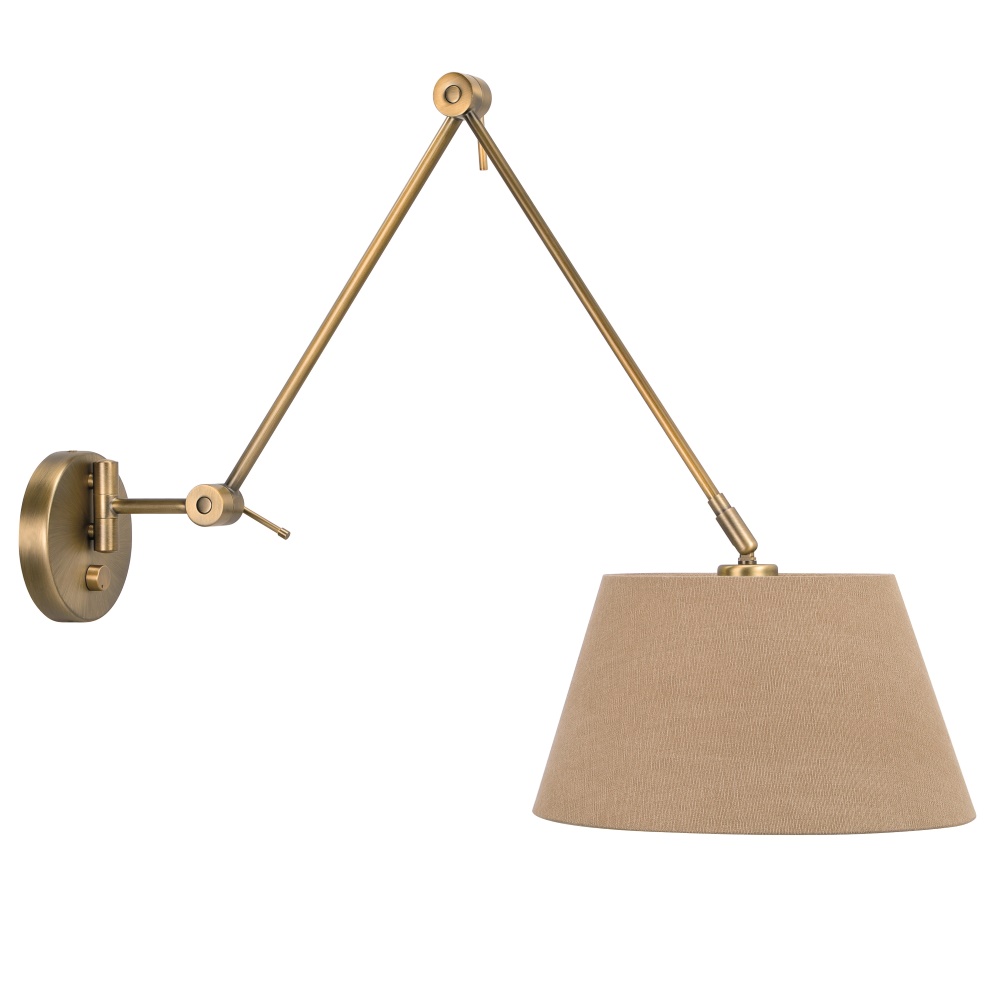 Sfeerlampen Rod brons wandlamp
