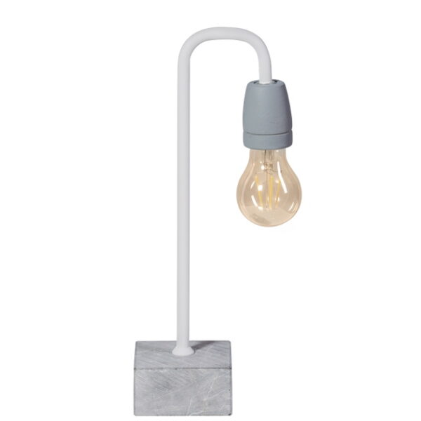 Sfeerlampen Tafellamp Concrete bow wit
