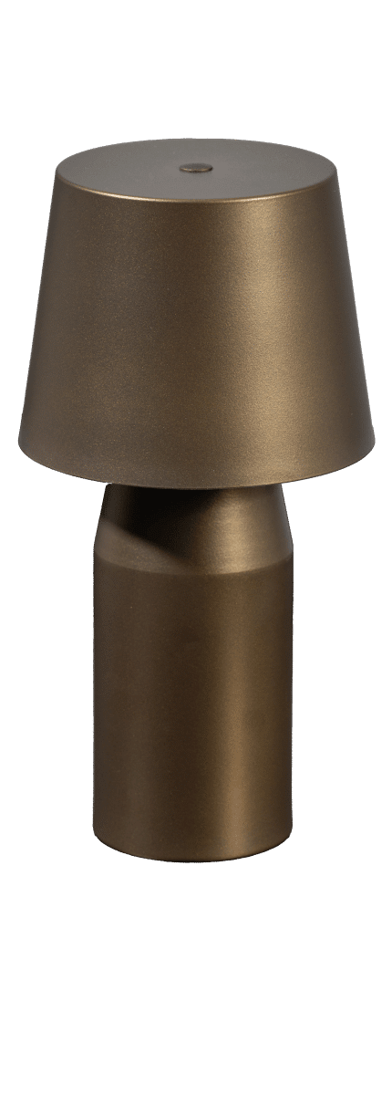 ETH Tafellamp Aron bruin 27cm