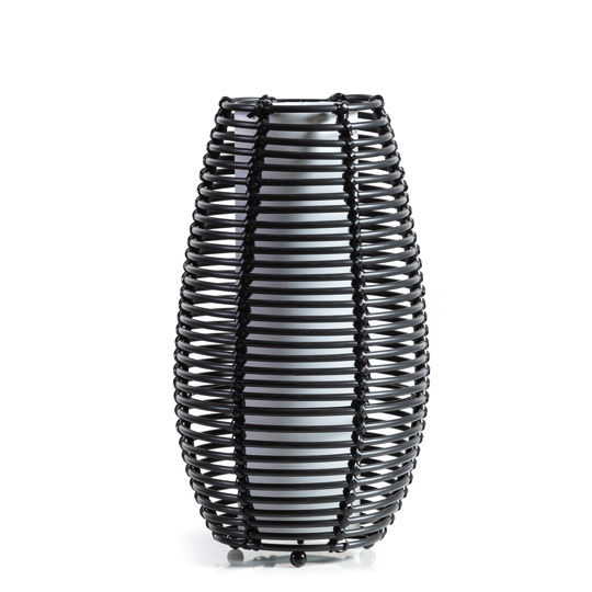 Sfeerlampen Tafellamp Cocoon zwart 38 cm