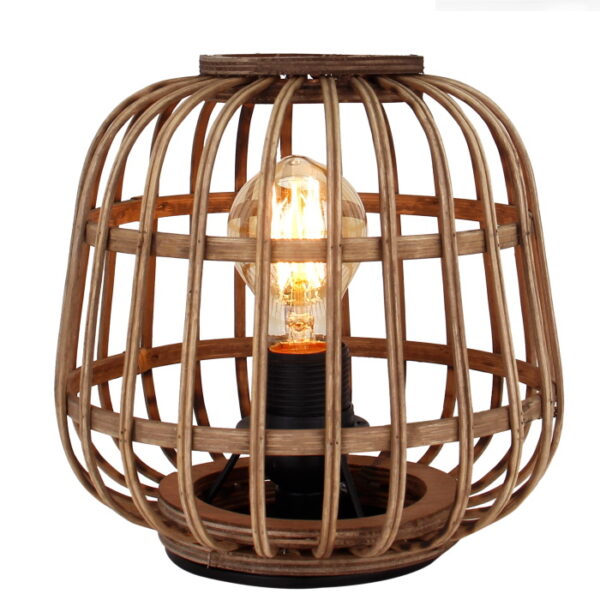 Sfeerlampen Tafellamp trapezoid naturel