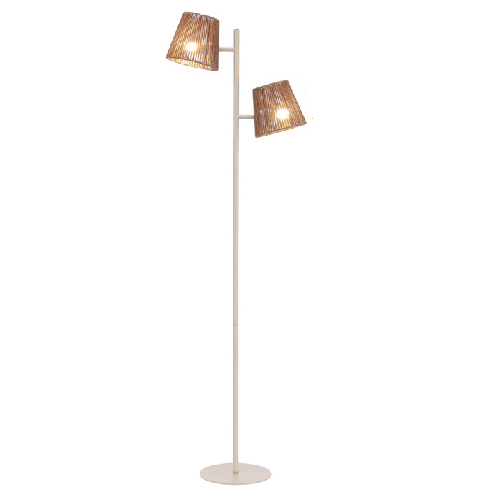 Sfeerlampen Vloerlamp Daan zand 2 lichts 160cm