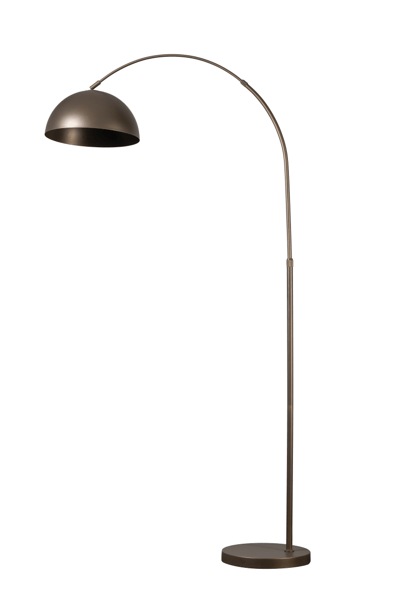 Sfeerlampen Vloerlamp Thijs anodic bruin 183 cm