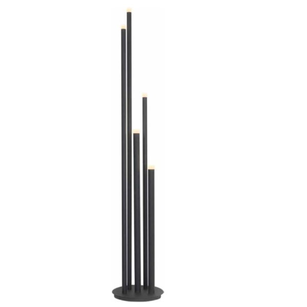 Sfeerlampen Vloerlamp Tubes zwart 5 lichts