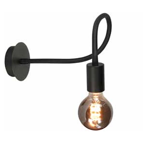 Sfeerlampen Wandlamp Flex zwart