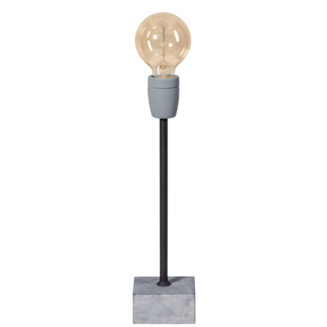 Sfeerlampen Concrete zwart straight tafellamp