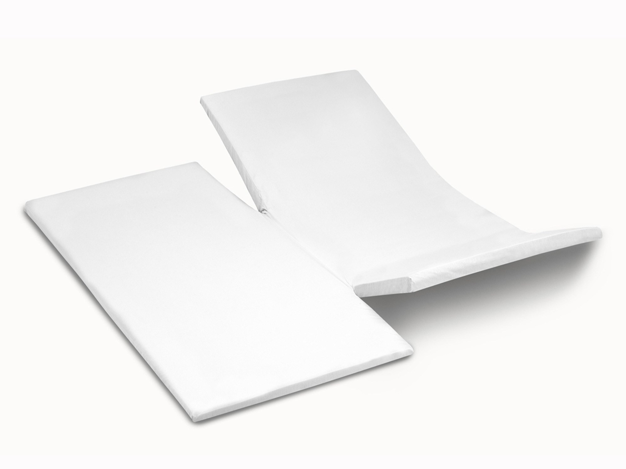 TotaalBED YOON molton katoen | dubbele split | Wit | 240 x 210/220 cm