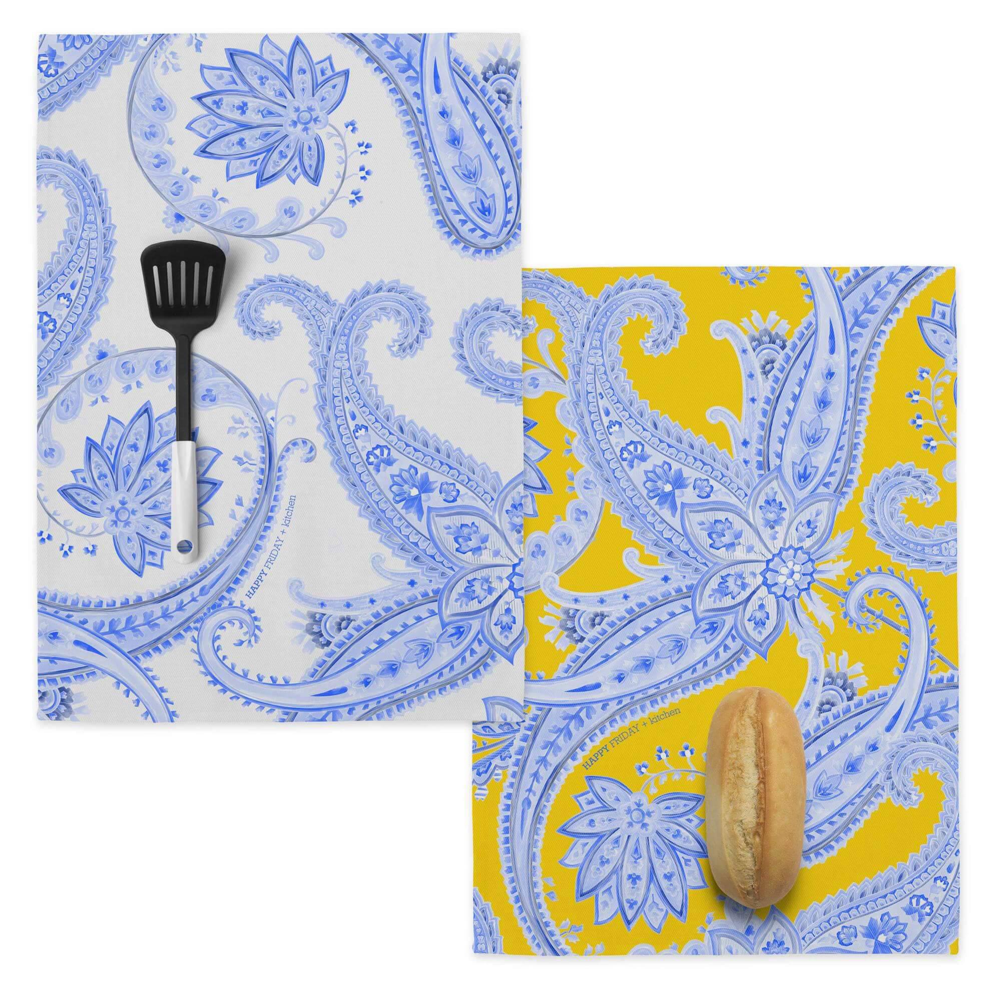 Happy Friday Set van 2 theedoeken Kashmir | 