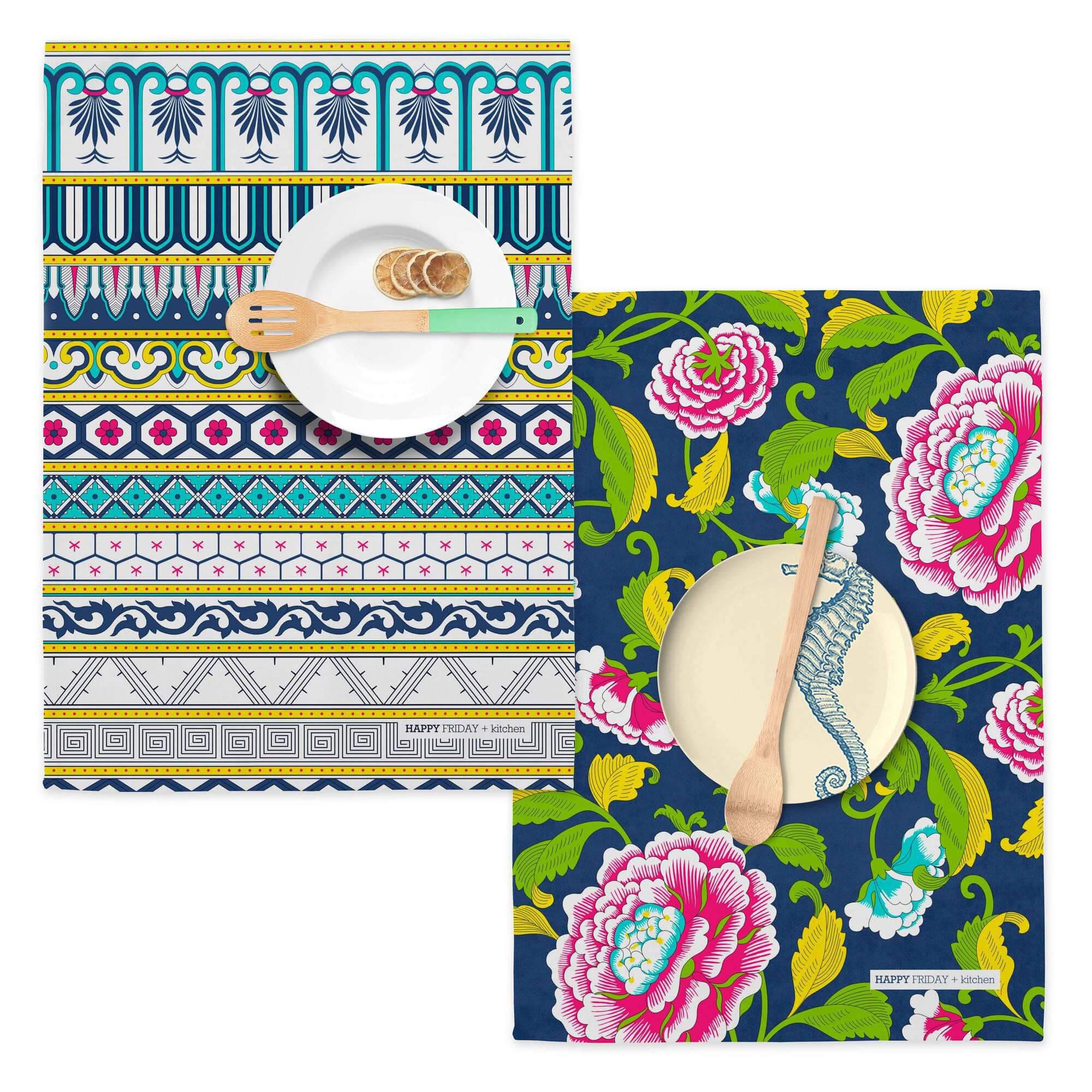 Happy Friday Set van 2 theedoeken Sayuri | 