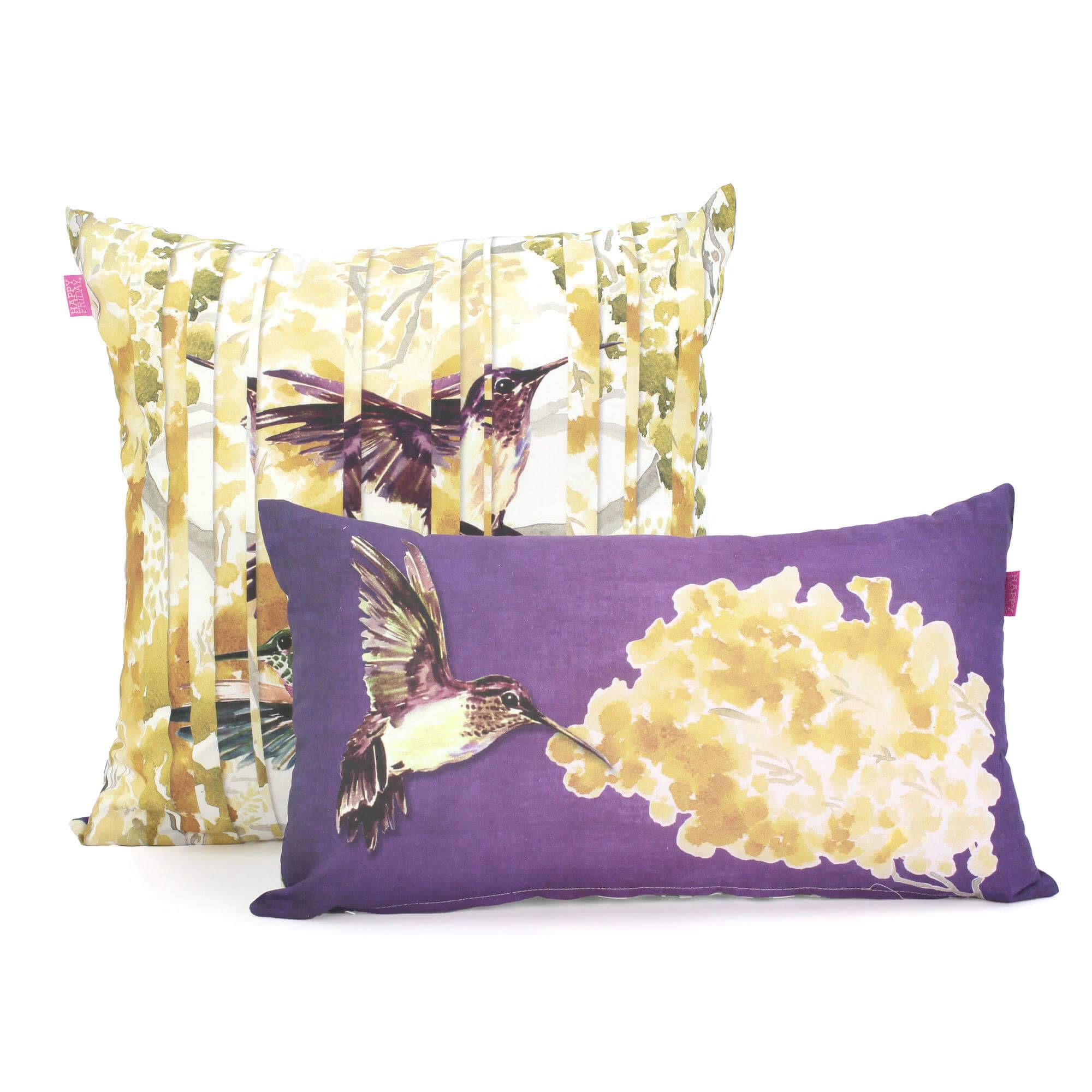 Happy Friday Set van 2 kussenhoezen Mimosa | 