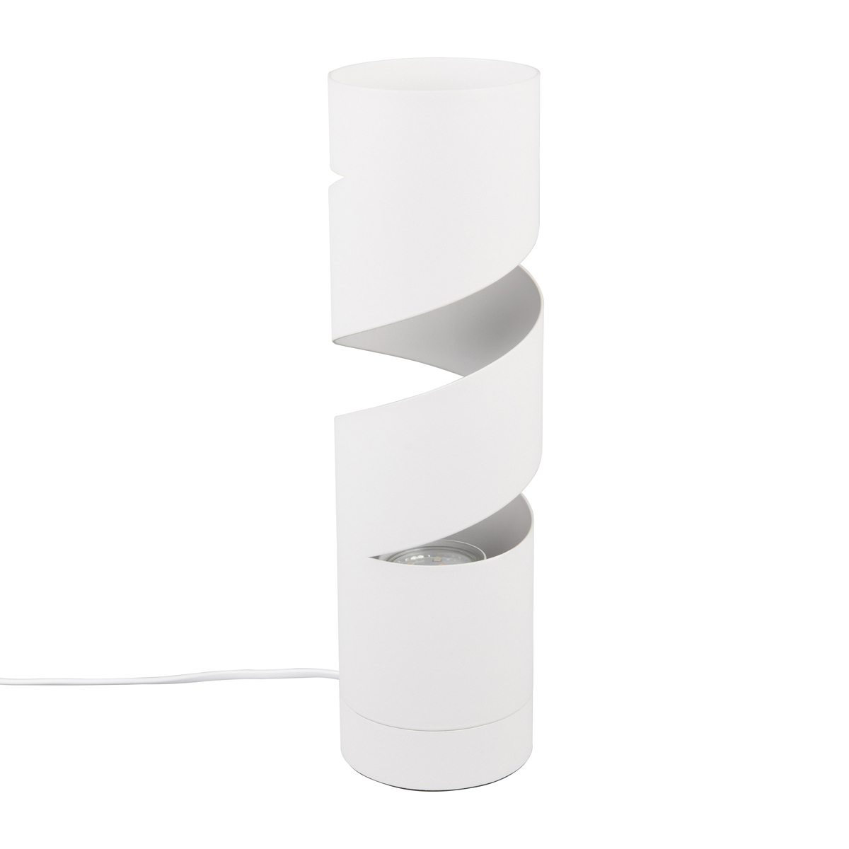 BES LED LED Tafellamp - Trion Rasta - GU10 Fitting - 1 lichtpunt - Mat Wit - Metaal