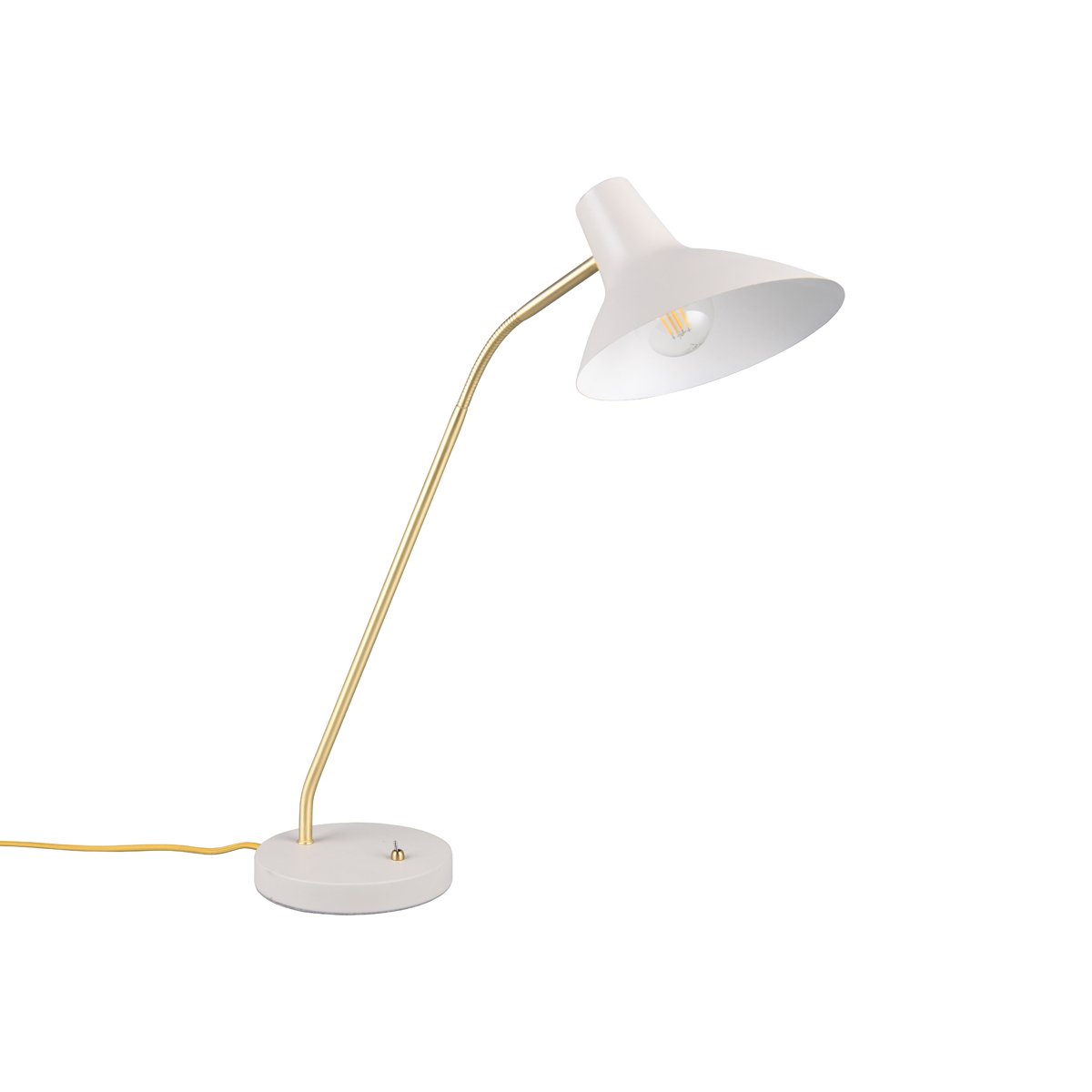 BES LED LED Tafellamp - Trion Sirin - E27 Fitting - 1 lichtpunt - Warm Grijs - Metaal