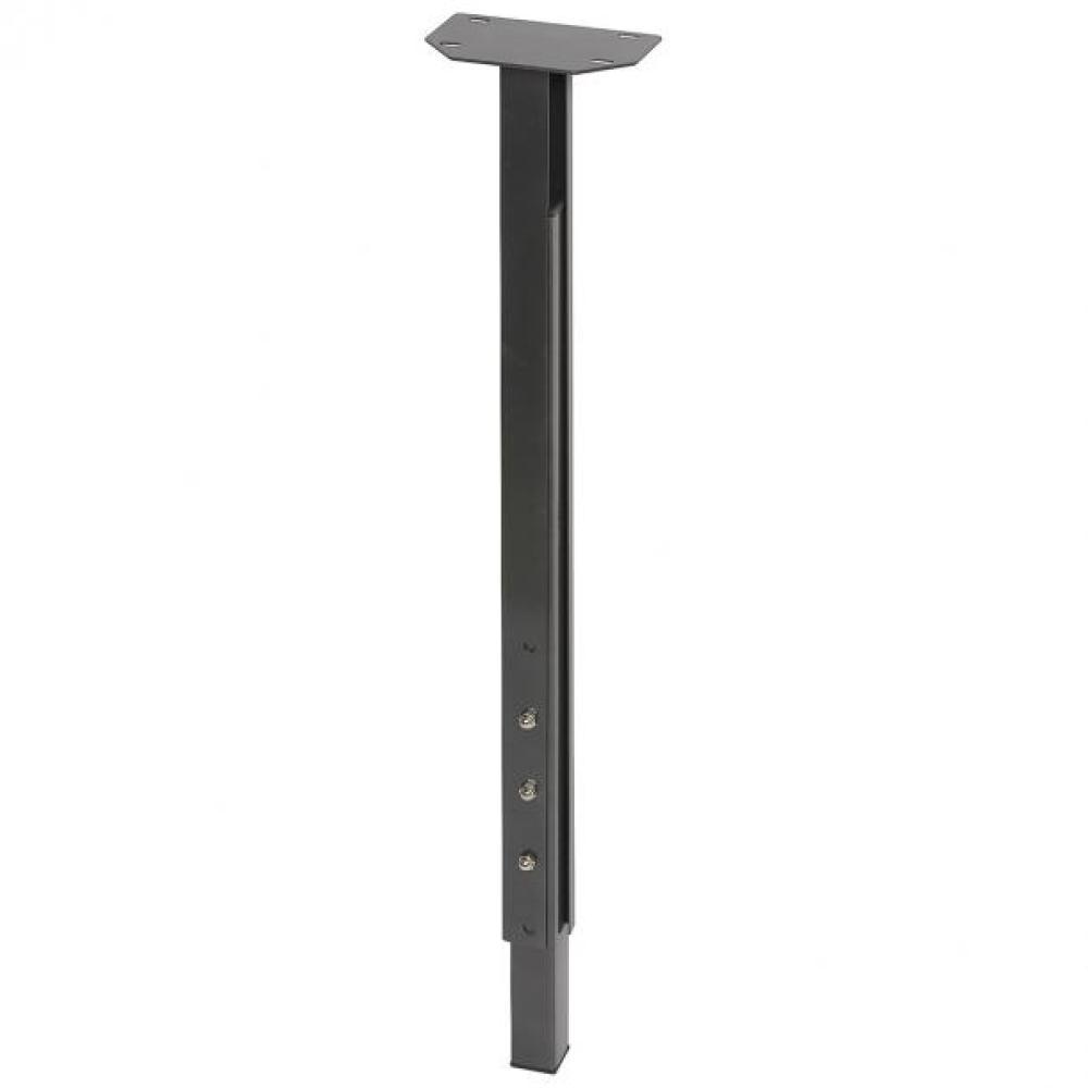 Furniture Legs Europe Stalen verstelbare tafelpoot antraciet vierkant 3 bij 3 cm en hoogte 90 cm (3 x 3 cm)
