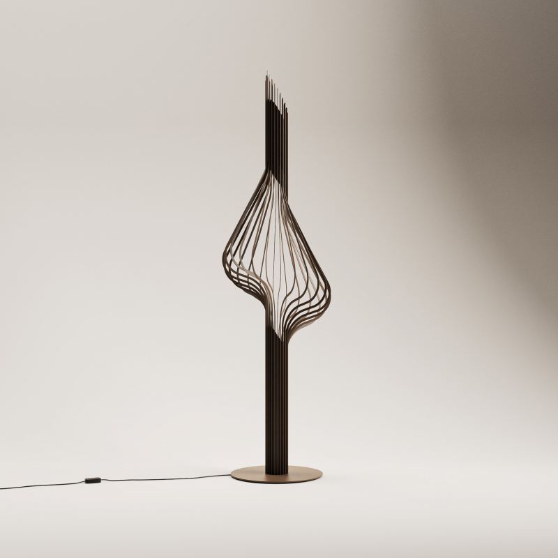 ZTAHL Vloerlamp Elba Platinum (incl. lampenbol)