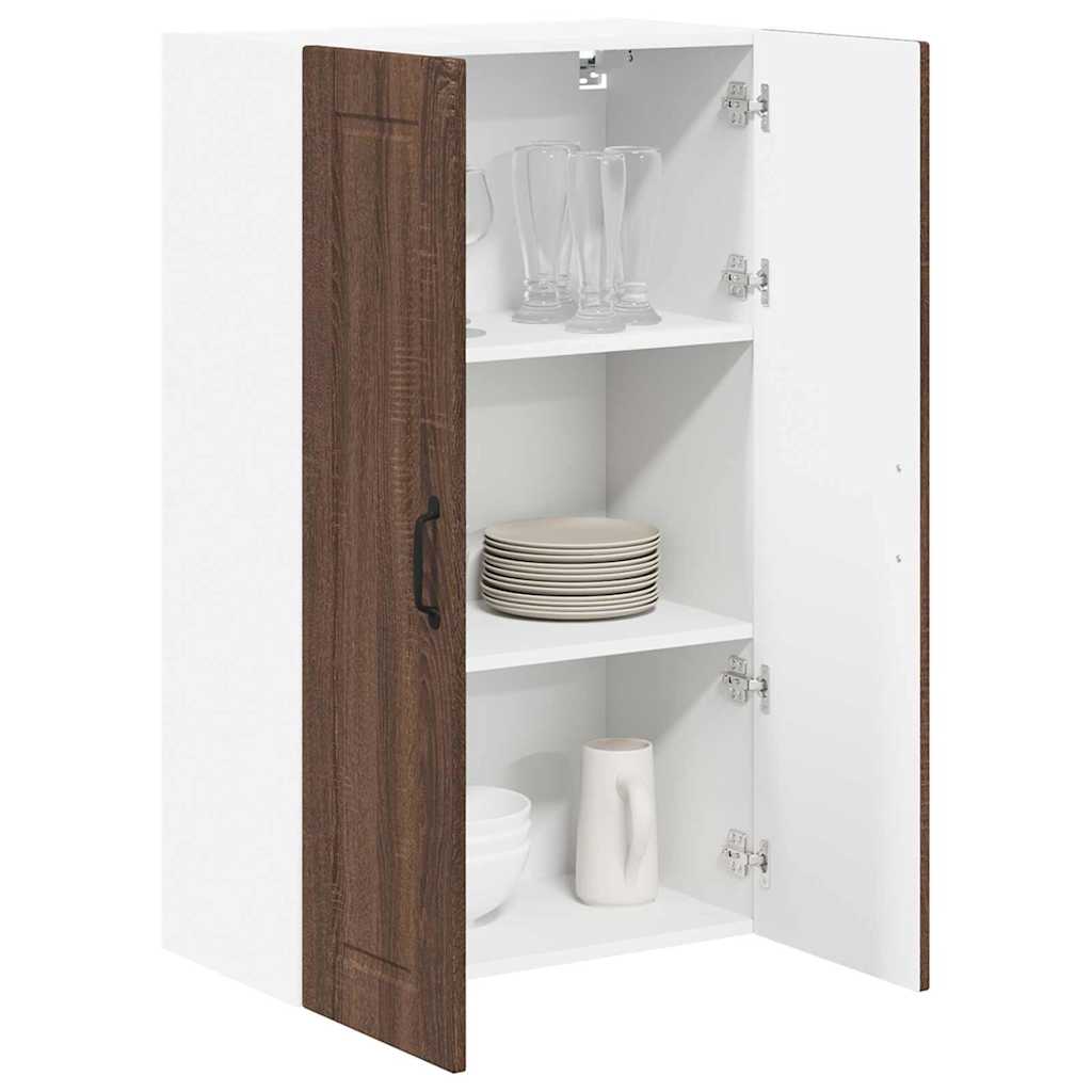 vidaXL Keukenkast aan de muur met plank Bruin Eiken 60 x 31 x 100 cm