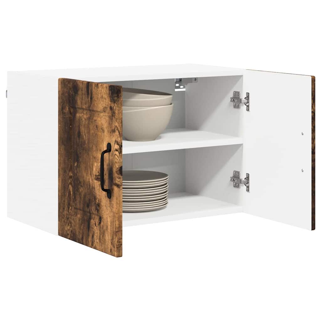 vidaXL Keukenkast aan de muur 2 pcs Gerookt eiken 60 x 31 x 40 cm