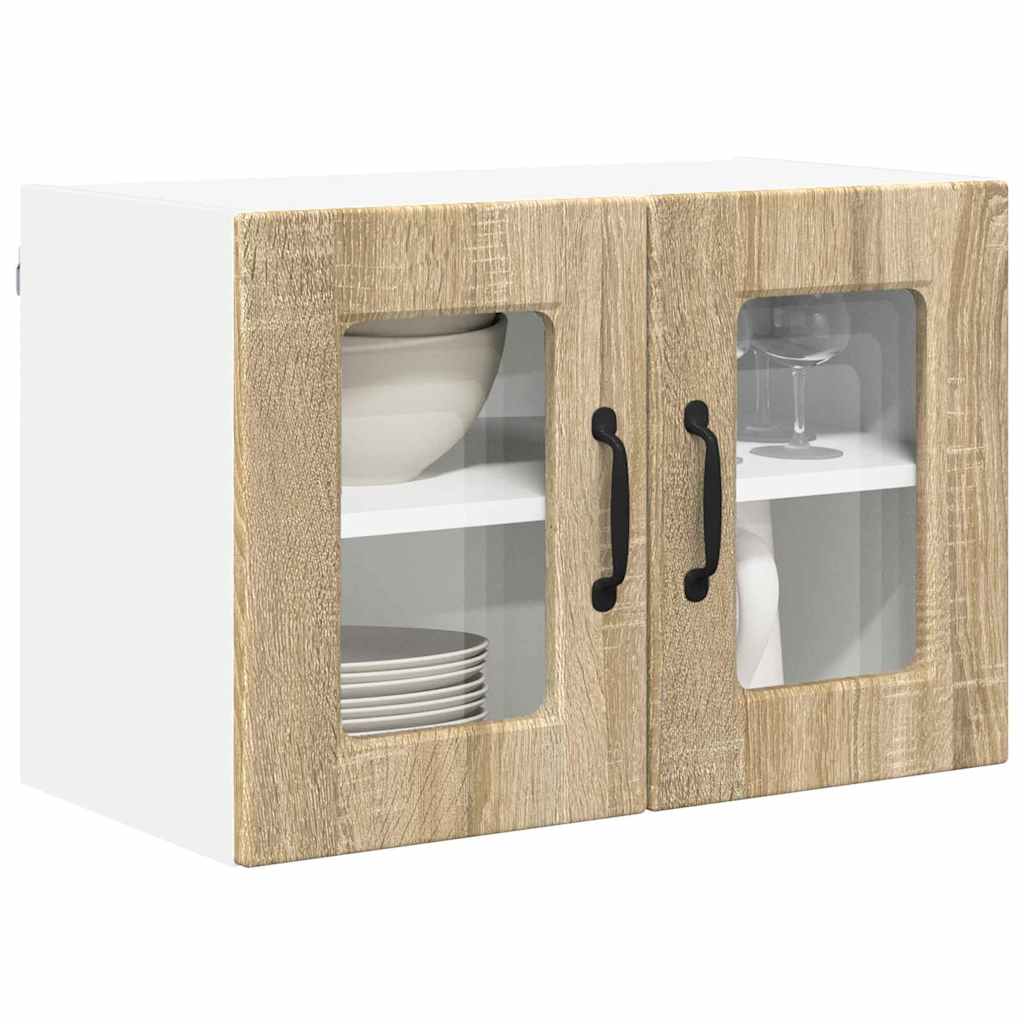 vidaXL Keukenkast aan de muur 2 pcs Sonoma Eiken 60 x 31 x 40 cm
