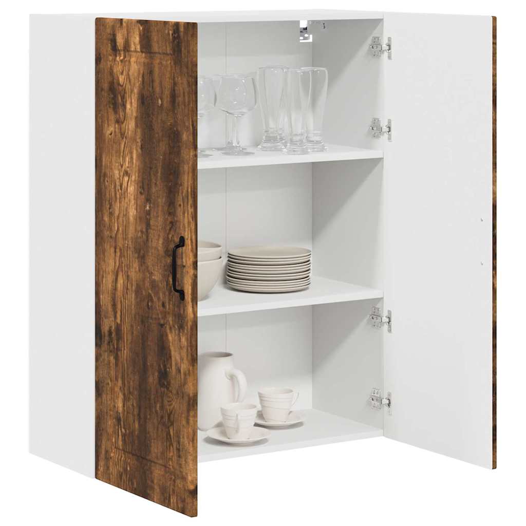 vidaXL Keukenkast aan de muur met plank Gerookt eiken 80 x 31 x 100 cm