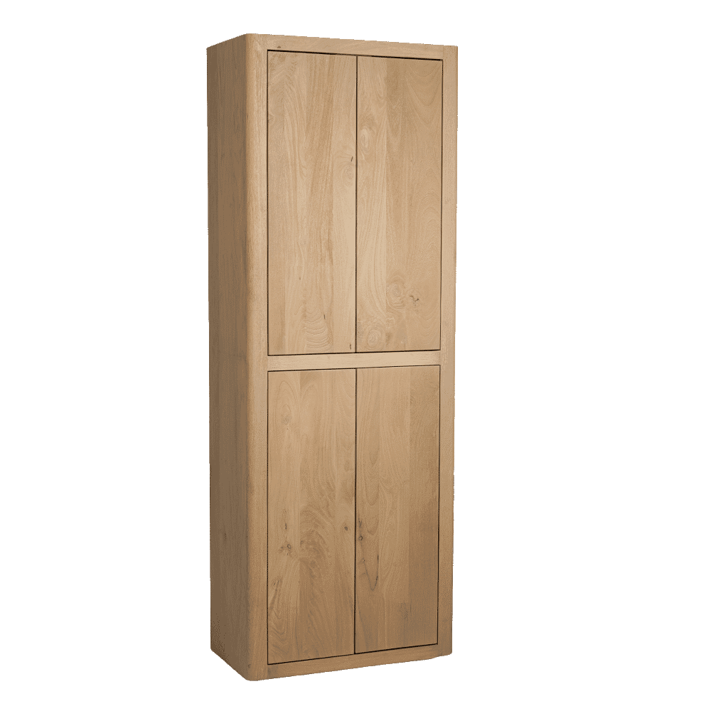 Tower Living Opbergkast Tenna Mangohout, 220 x 80cm - Naturel