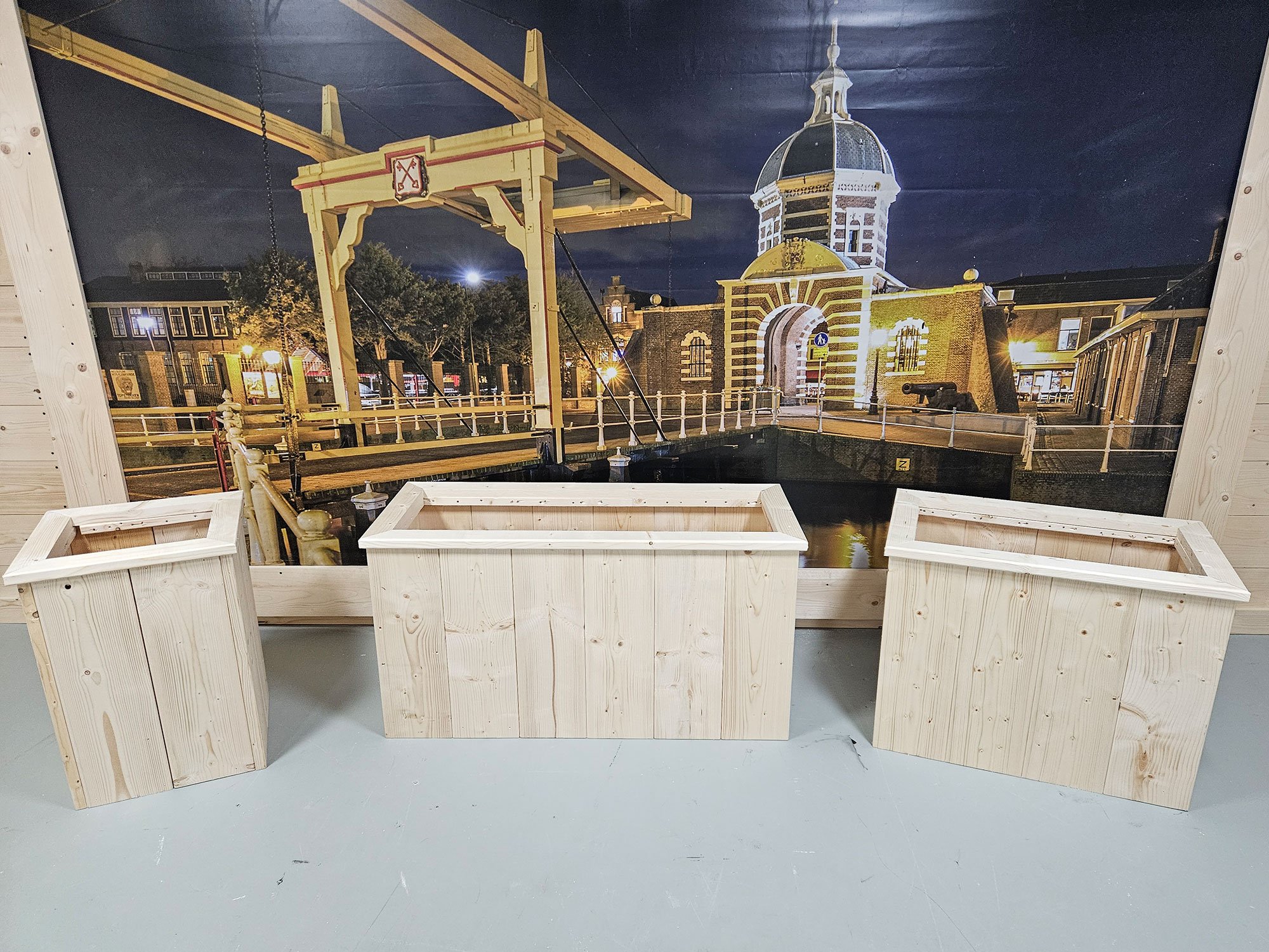 Steigerhouten Meubelen Leiden Steigerhouten Bloembak Lissabon - Strak & Tijdloos voor Tuin of Terras