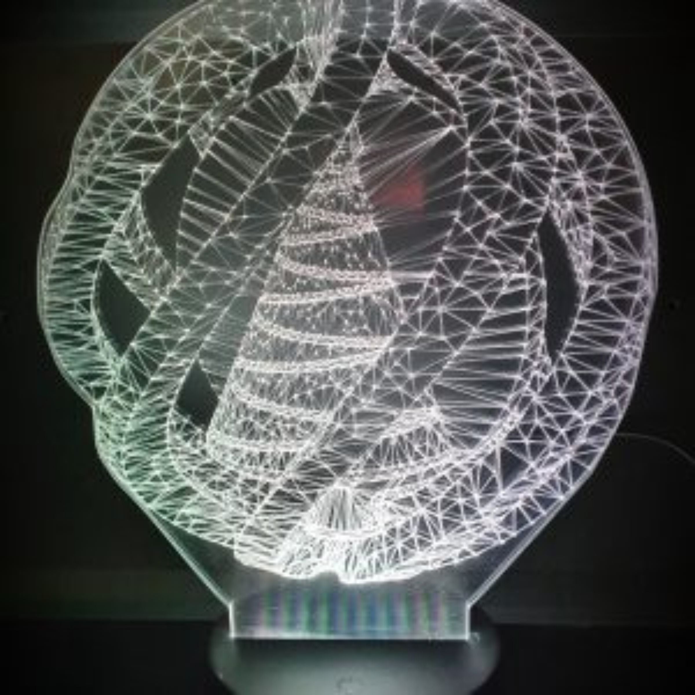 Merkloos 3D LED LAMP - KERSTBOOM GLOBE - Ontwerp-zelf.nl
