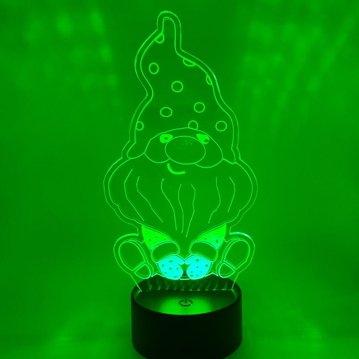 Merkloos 3D LED LAMP - KABOUTER - Ontwerp-zelf.nl