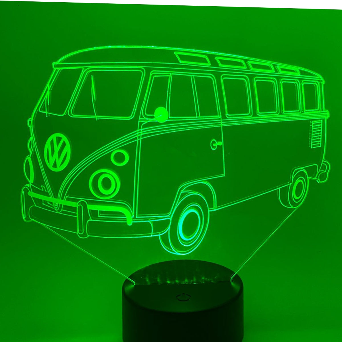 Merkloos 3D LED LAMP - AUTOBUS 1 - Ontwerp-zelf.nl