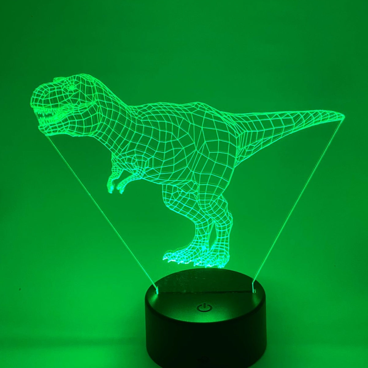 Merkloos 3D LED LAMP - DINOSAURUS - T- REX - Ontwerp-zelf.nl
