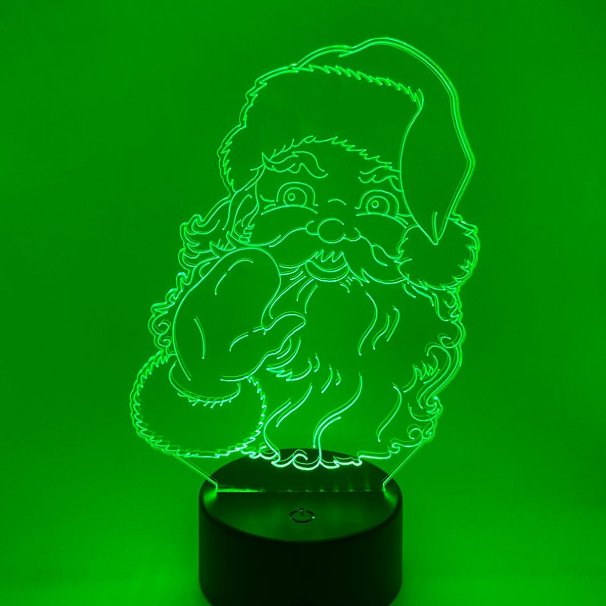 Merkloos 3D LED LAMP - KERSTMAN - Ontwerp-zelf.nl