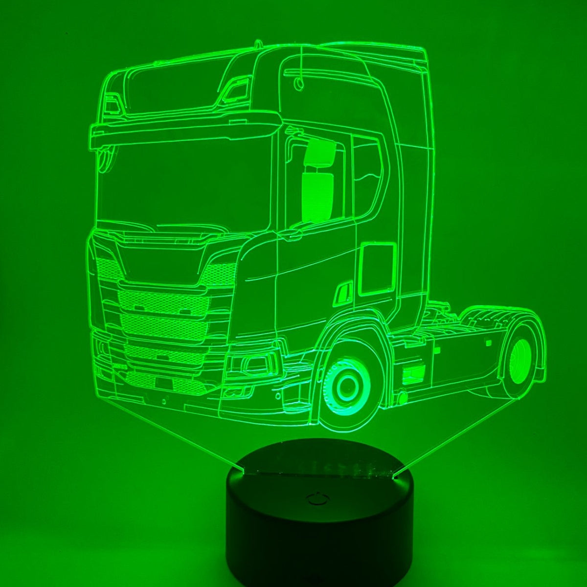 Merkloos 3D LED LAMP - VRACHTWAGEN SEMI 2 - Ontwerp-zelf.nl