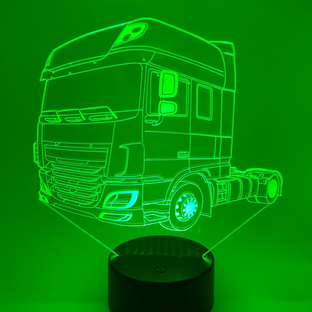 Merkloos 3D LED LAMP - VRACHTWAGEN SEMI 3 - Ontwerp-zelf.nl