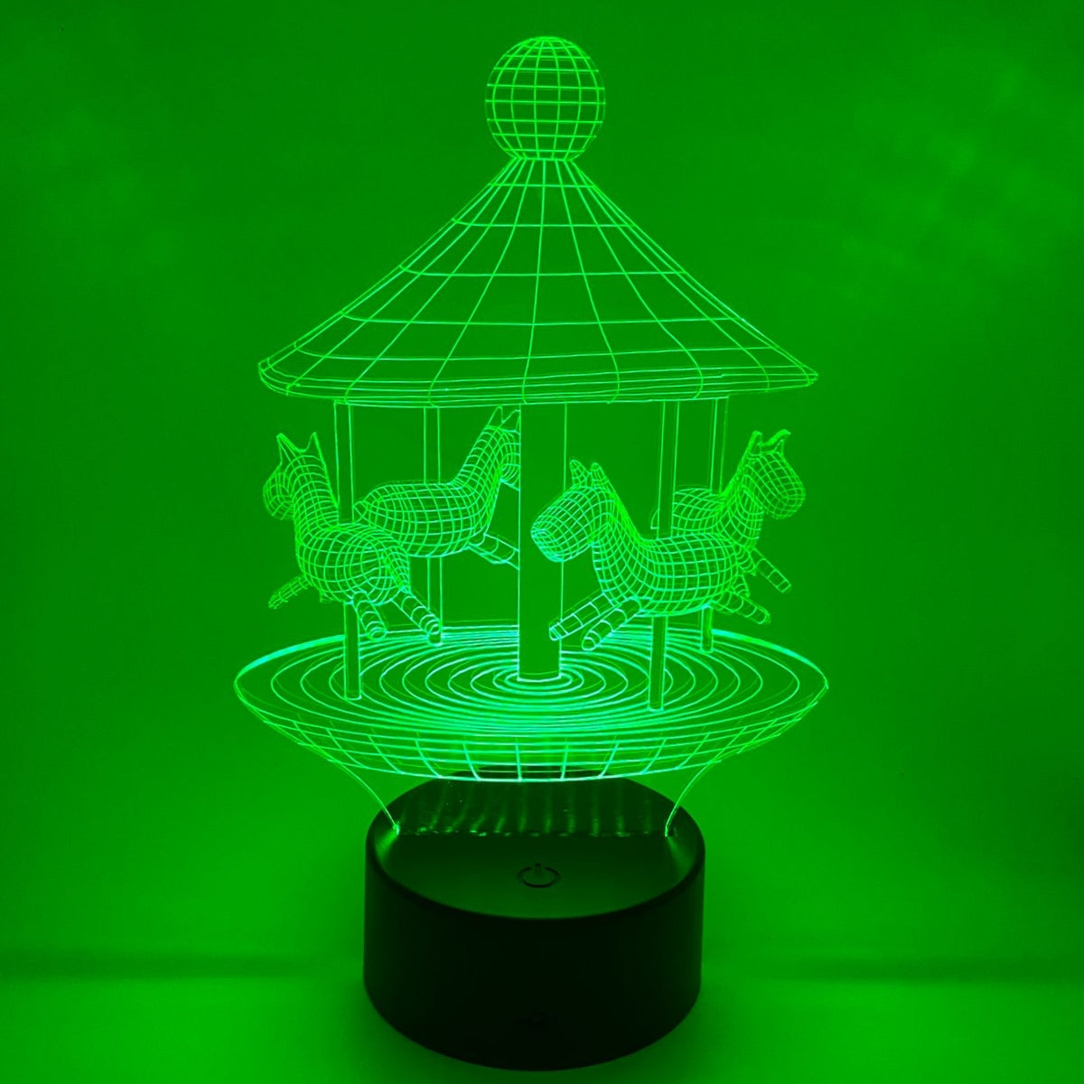 Merkloos 3D LED LAMP - DRAAIMOLEN - Ontwerp-zelf.nl