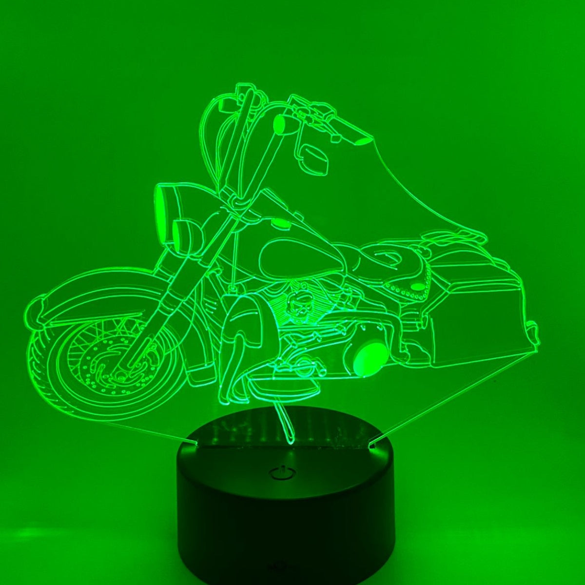 Merkloos 3D LED LAMP - MOTOR 2 - Ontwerp-zelf.nl