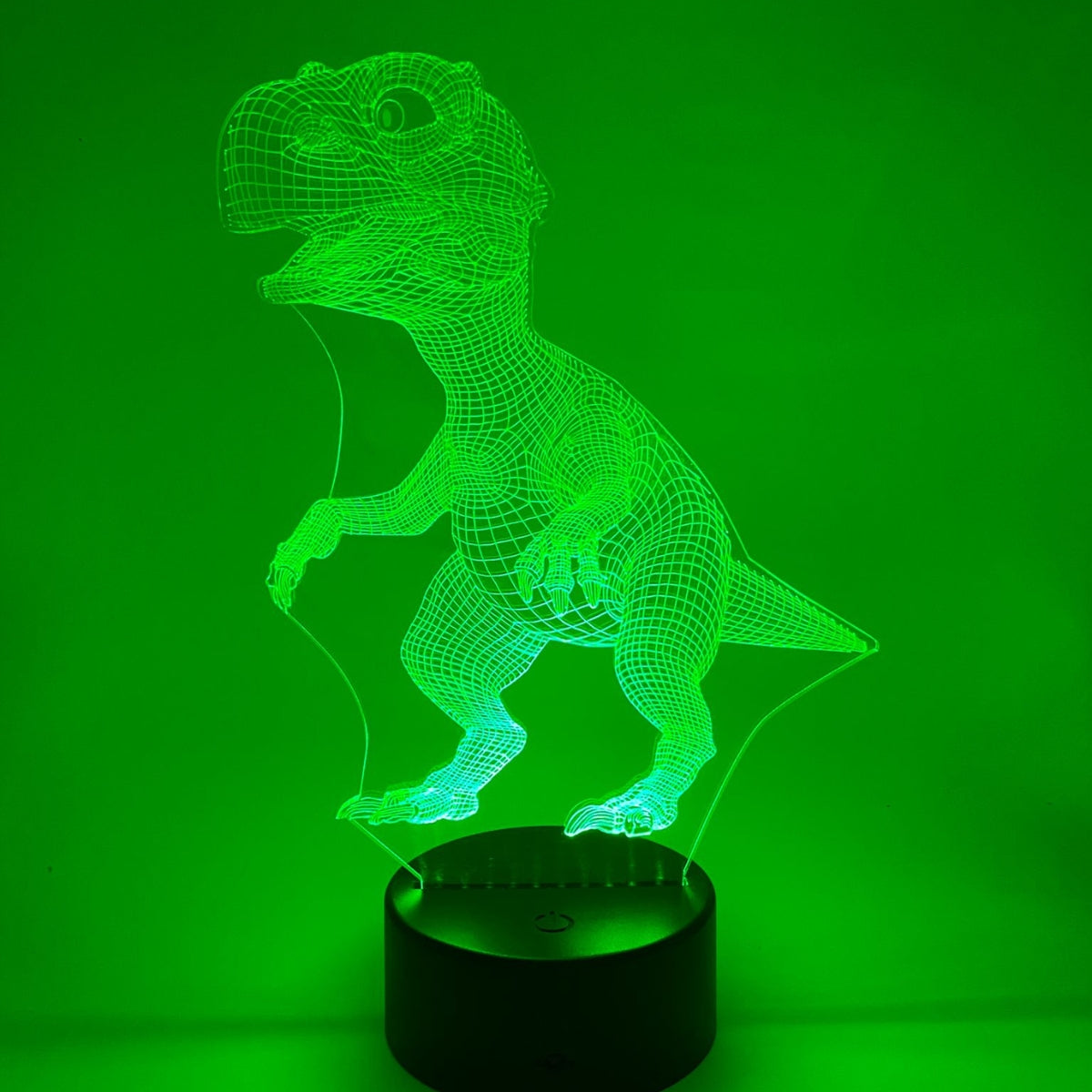 Merkloos 3D LED LAMP - DINO - Ontwerp-zelf.nl