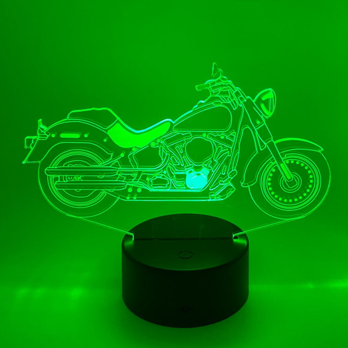 Merkloos 3D LED LAMP - MOTOR 1 - Ontwerp-zelf.nl