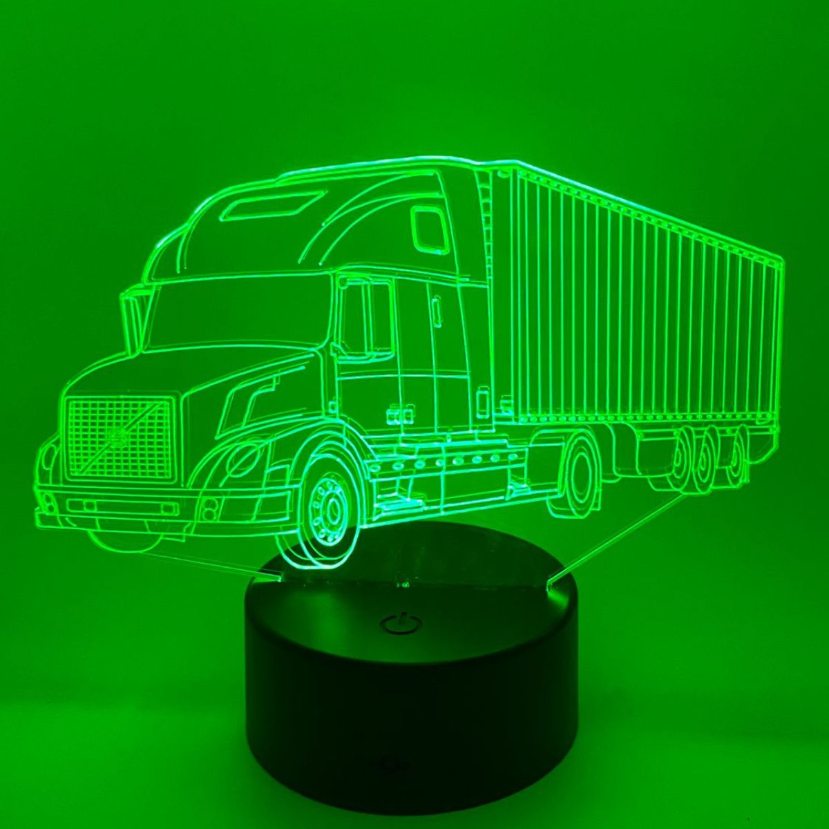 Merkloos 3D LED LAMP - VRACHTWAGEN 4 - Ontwerp-zelf.nl