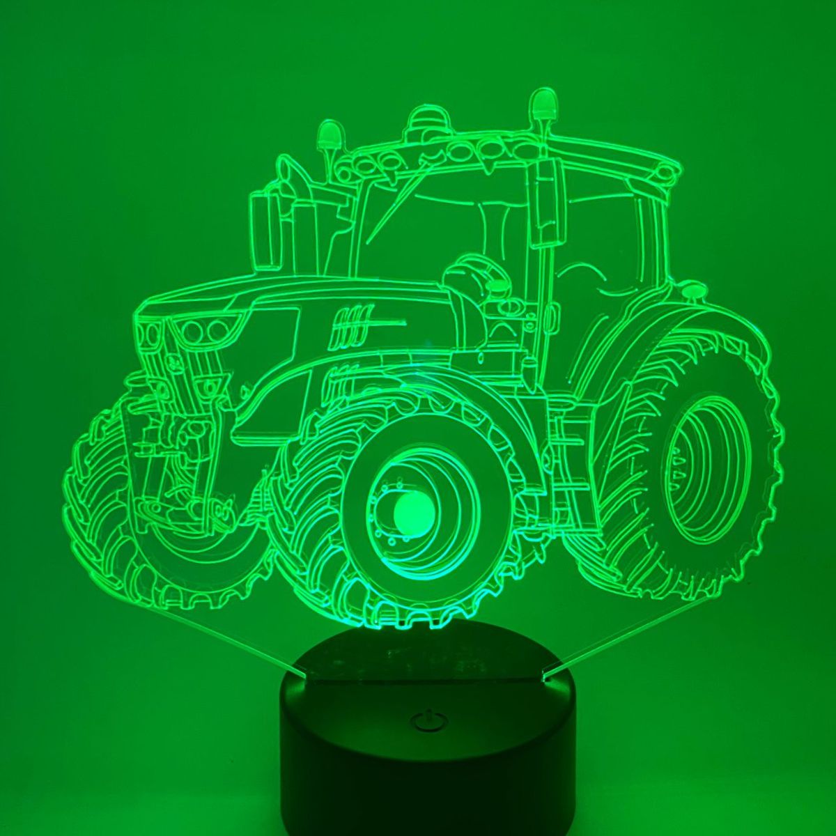 Merkloos 3D LED LAMP - TRACTOR 1 - Ontwerp-zelf.nl