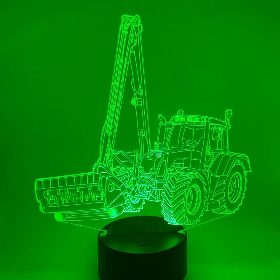 Merkloos 3D LED LAMP - TRACTOR 3 - Ontwerp-zelf.nl