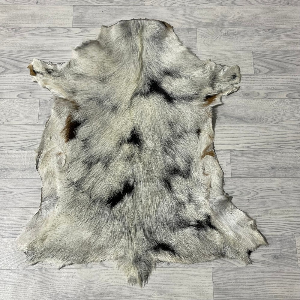 Lederstore Geitenhuid creme bruin 90x80cm