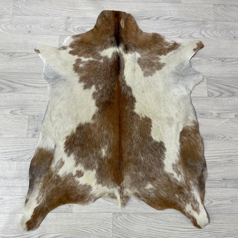 Lederstore Geitenhuid bruin creme 90x75cm